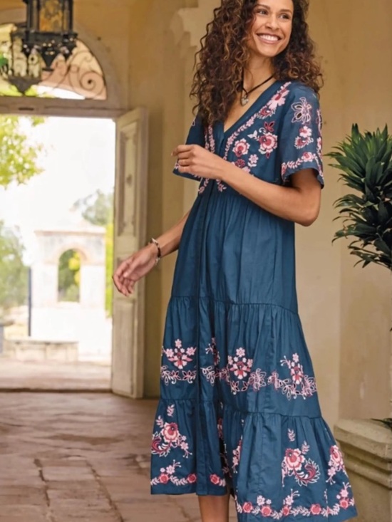 Johnny Was Dresses & Skirts - Johnny Was Alegra Poplin Midi Dress- Mikaela NWT